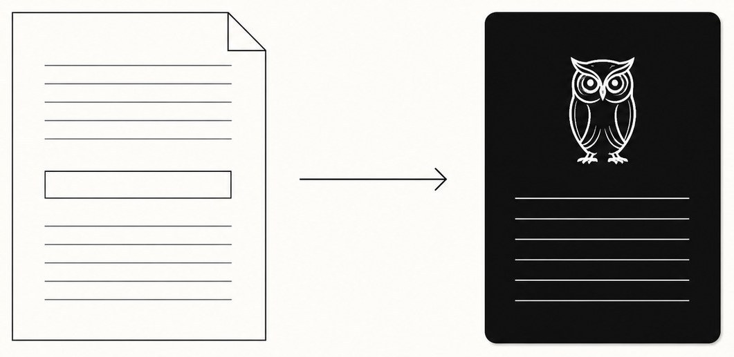 Illustration: a client brief flows to a tailored studio response.